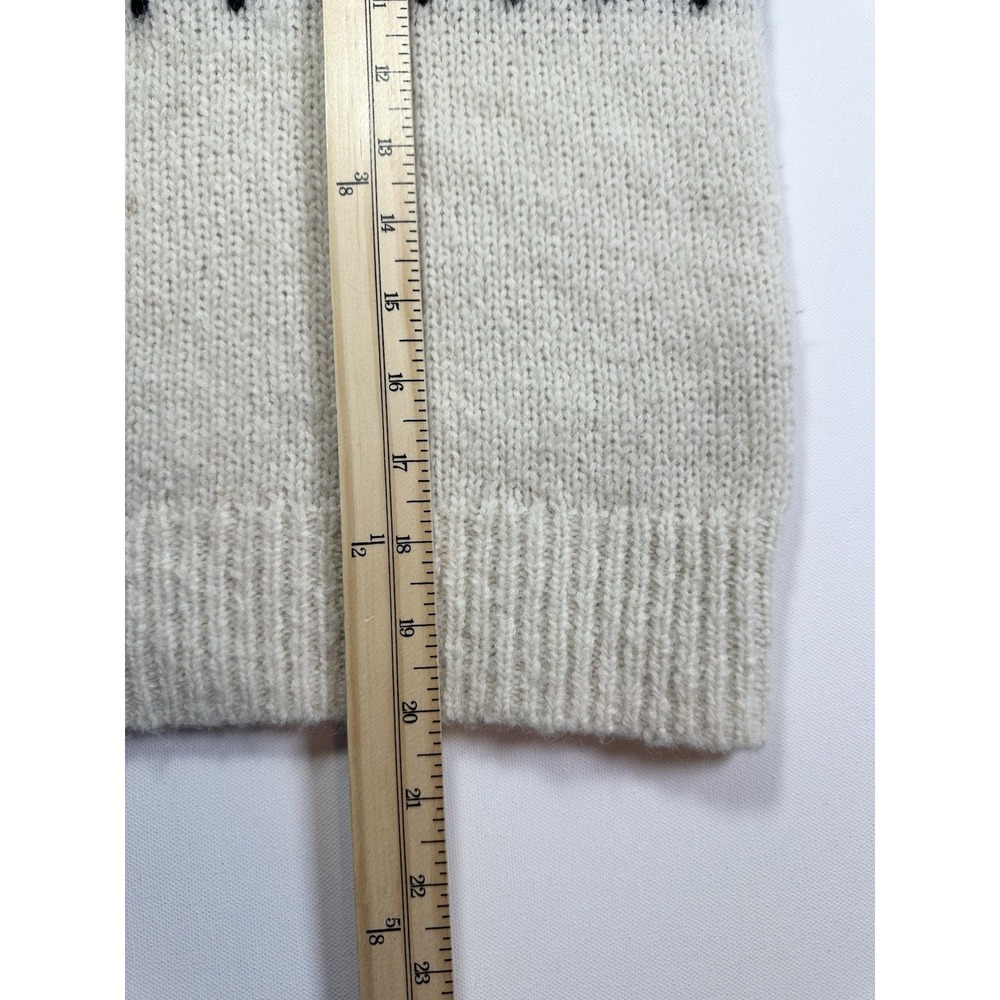 A.L.C. Women's SMALL Badgley‎ Alpaca Wool Blend Fair Isle Sweater Quiet Luxury - Picture 15 of 16